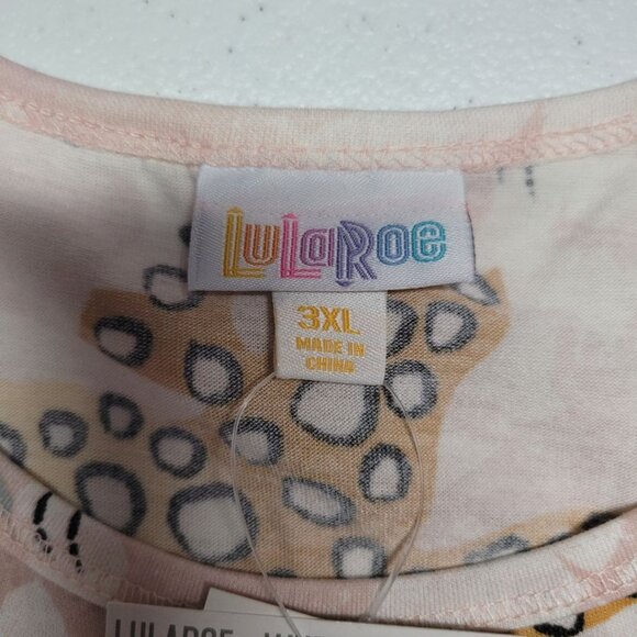 Lularoe Tank Top Womens 3XL Jaguar Animal Print Plus Size Tags Summer - Picture 4 of 7